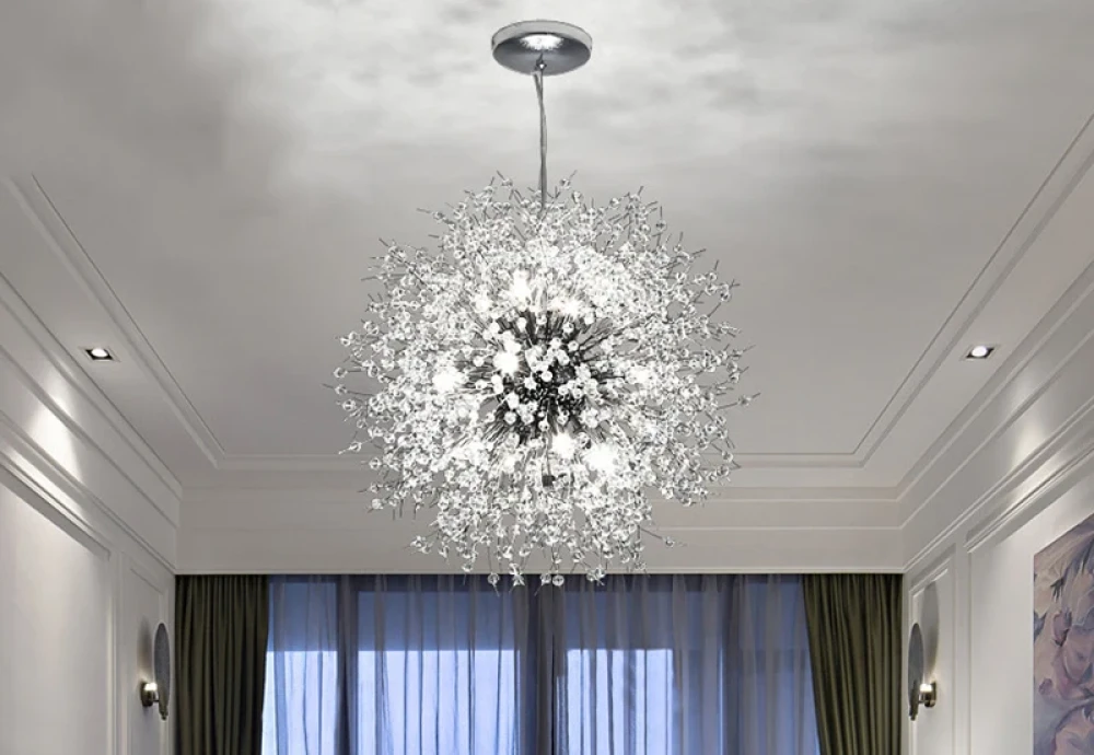 bedroom crystal chandelier